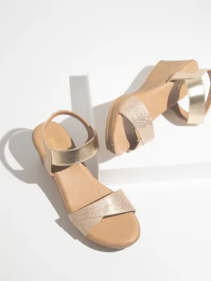 Women Beige Solid Wedges