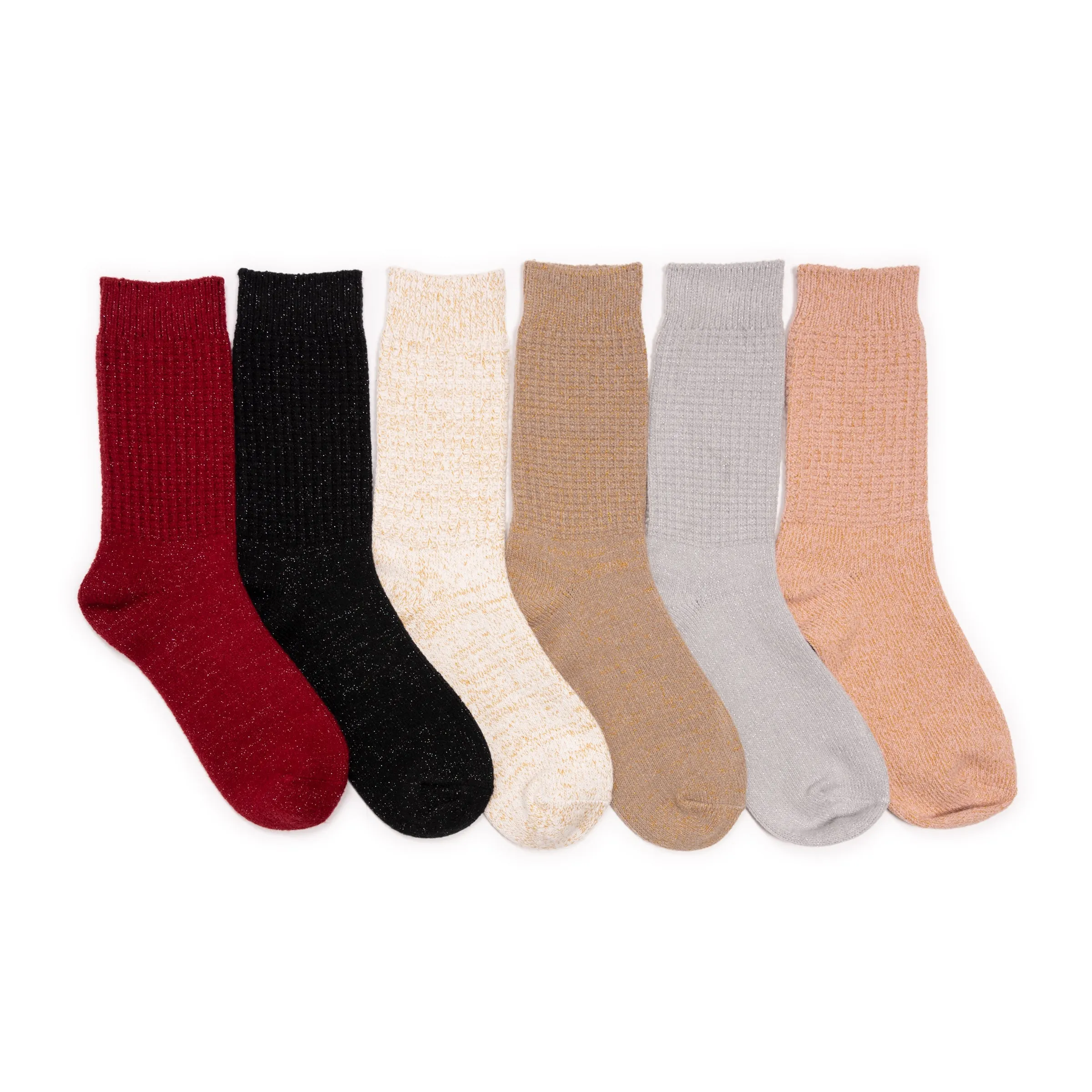 Women's 6 Pair Pack Microfiber Boot Socks