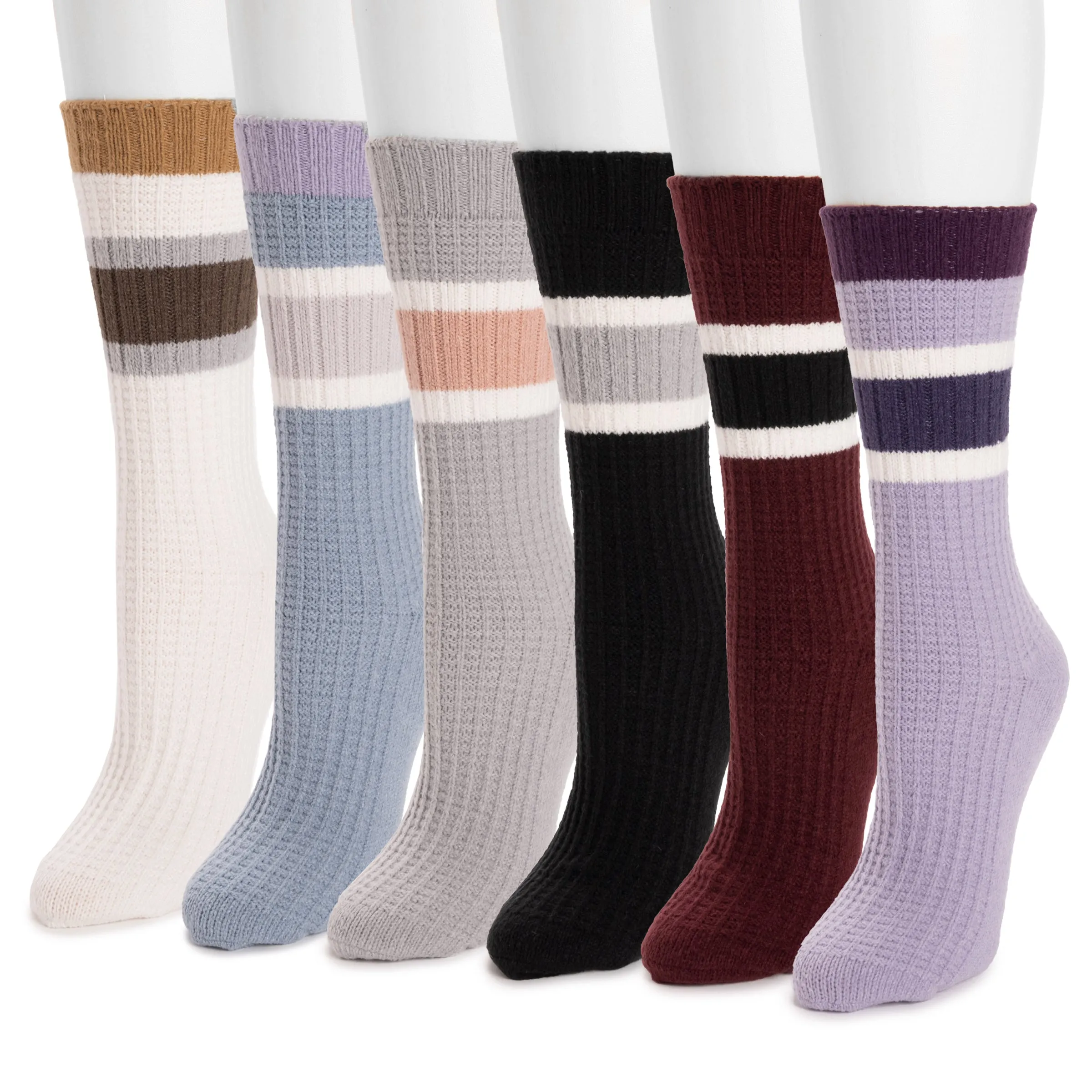 Women's 6 Pair Pack Microfiber Boot Socks