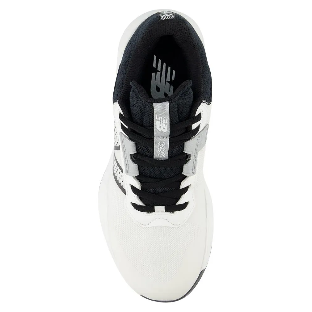 Women's 696v6 D Width Tennis Shoes White and Black