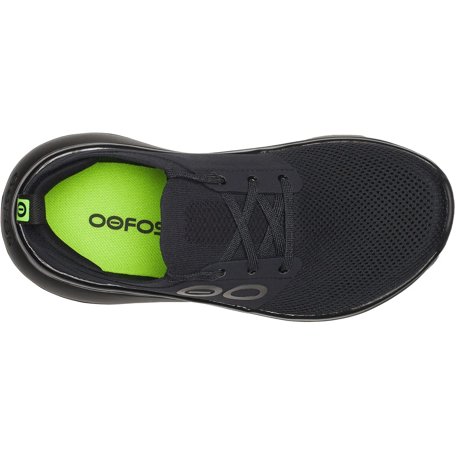 Women's Oofos Oomy Stride Black/Black Synthetic