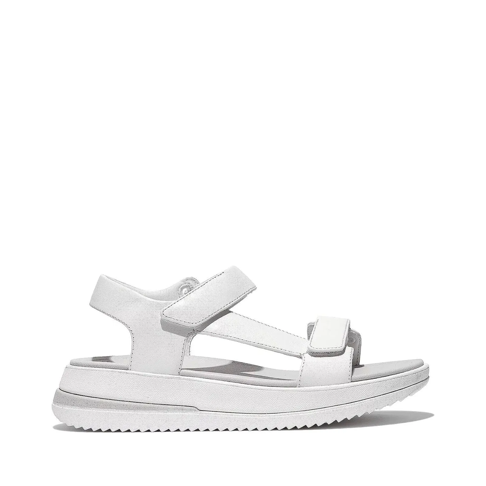 Women's Shoes Fitflop SURFF Leather Adjustable Sandals GJ9-194 WHITE