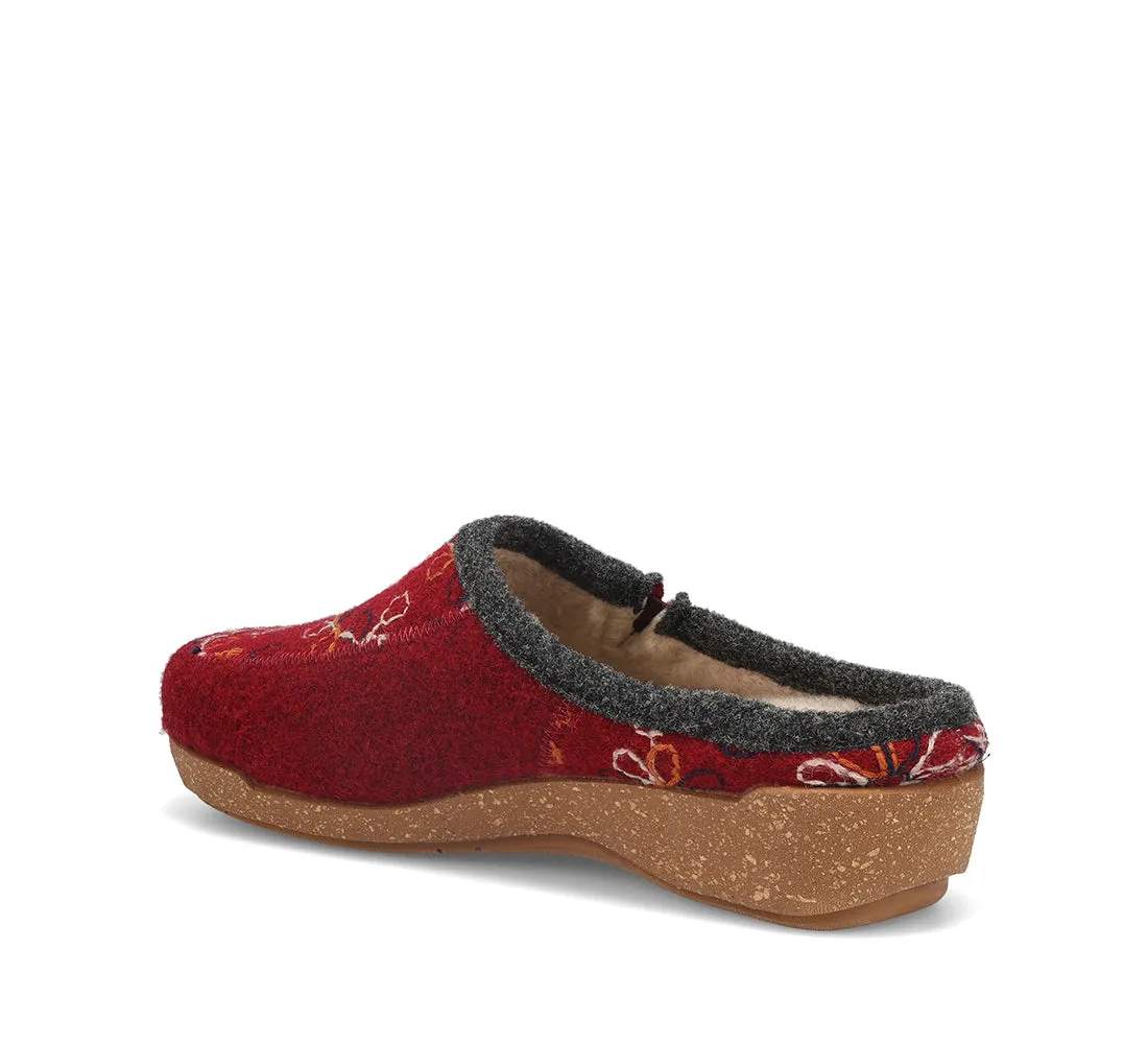 Women's Taos Woolflower Color: Cranberry