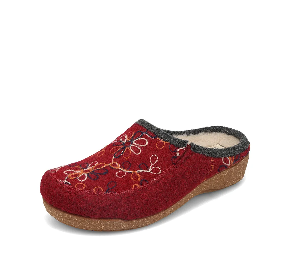 Women's Taos Woolflower Color: Cranberry