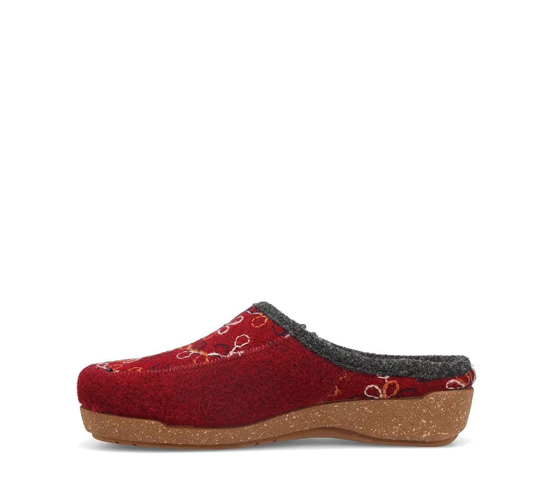 Women's Taos Woolflower Color: Cranberry