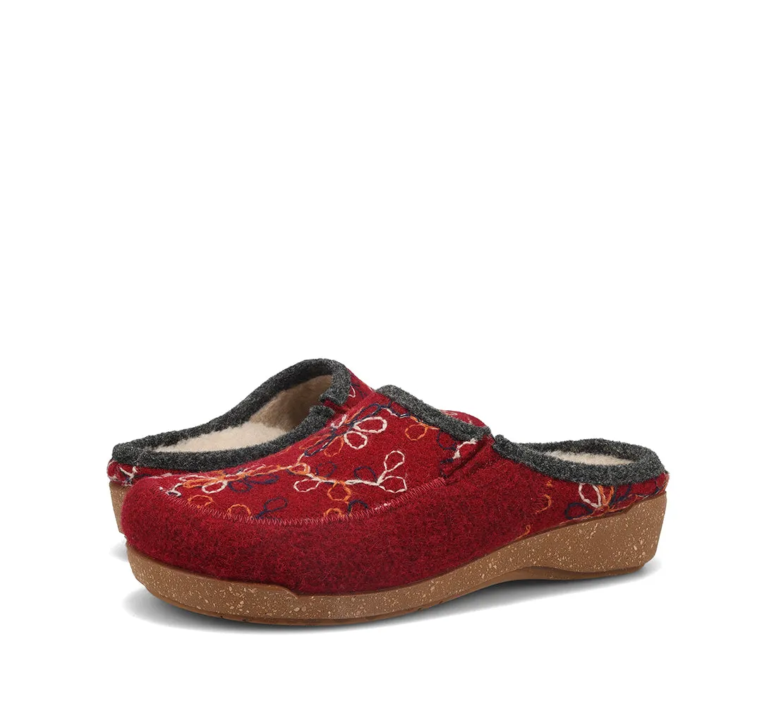 Women's Taos Woolflower Color: Cranberry