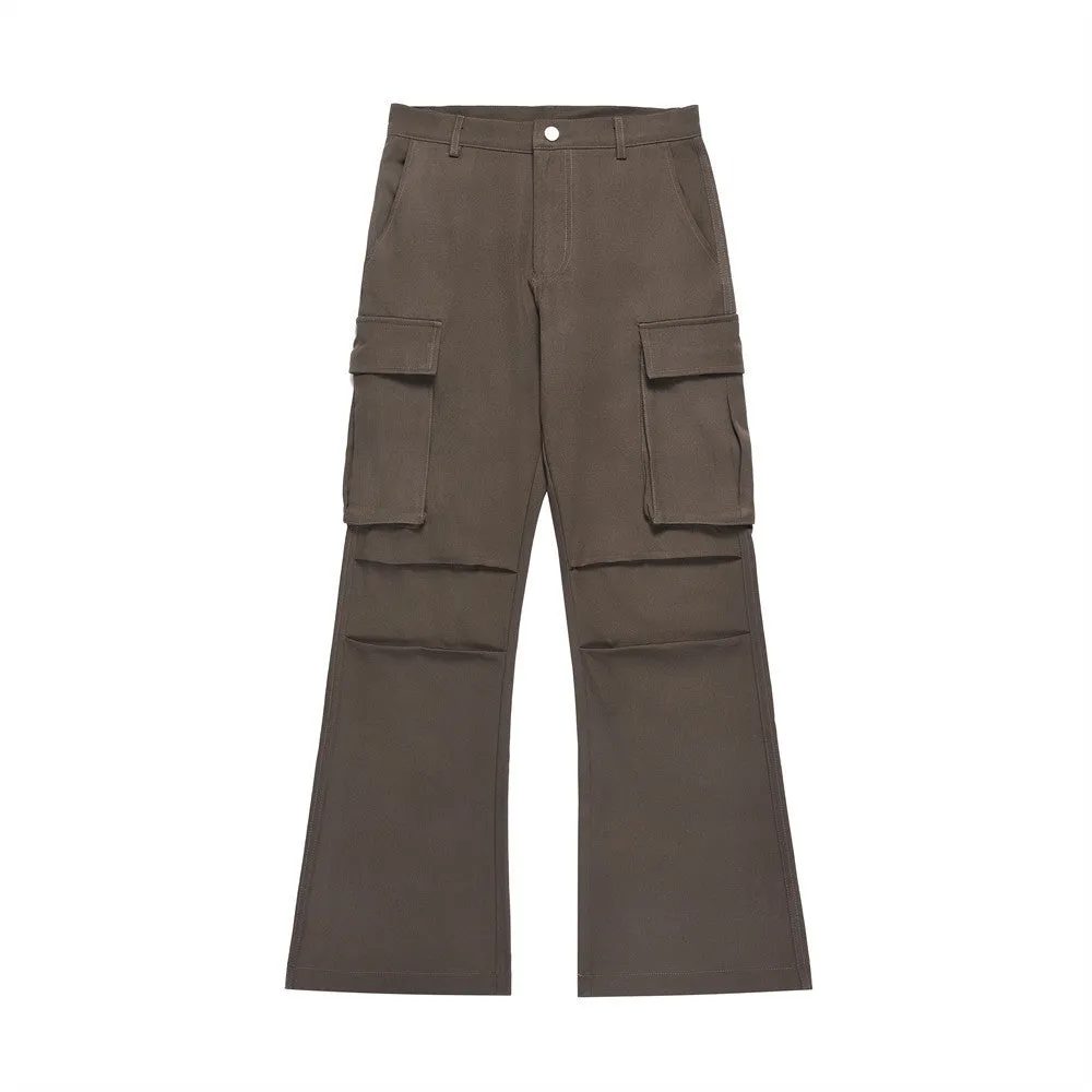 Workwear Multi-pocket Bootleg Pants Men