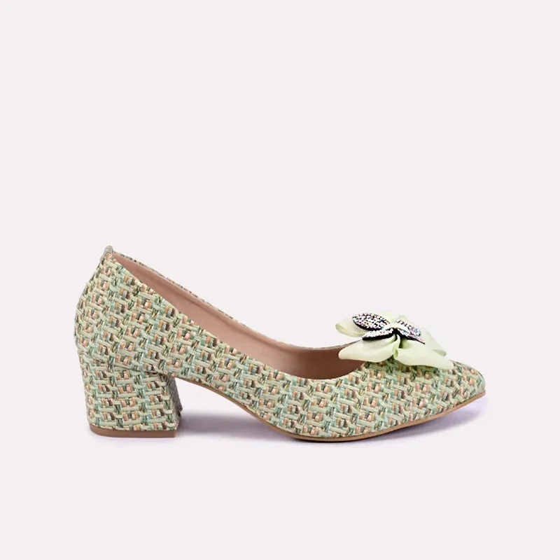 Zephyra Green Fancy Heel Pumps 0431121