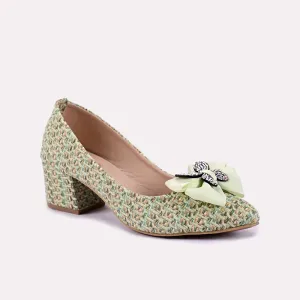 Zephyra Green Fancy Heel Pumps 0431121