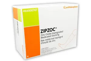 ZIPZOC 20% Zinc Oxide Impregnated Dressing [Stocking] 4 Dressings - 4 Dressings